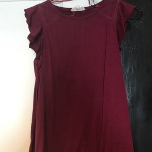 Cloud chaser maroon top